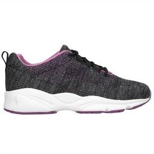 NEW PROPET women's stability fly sneaker in black/berry